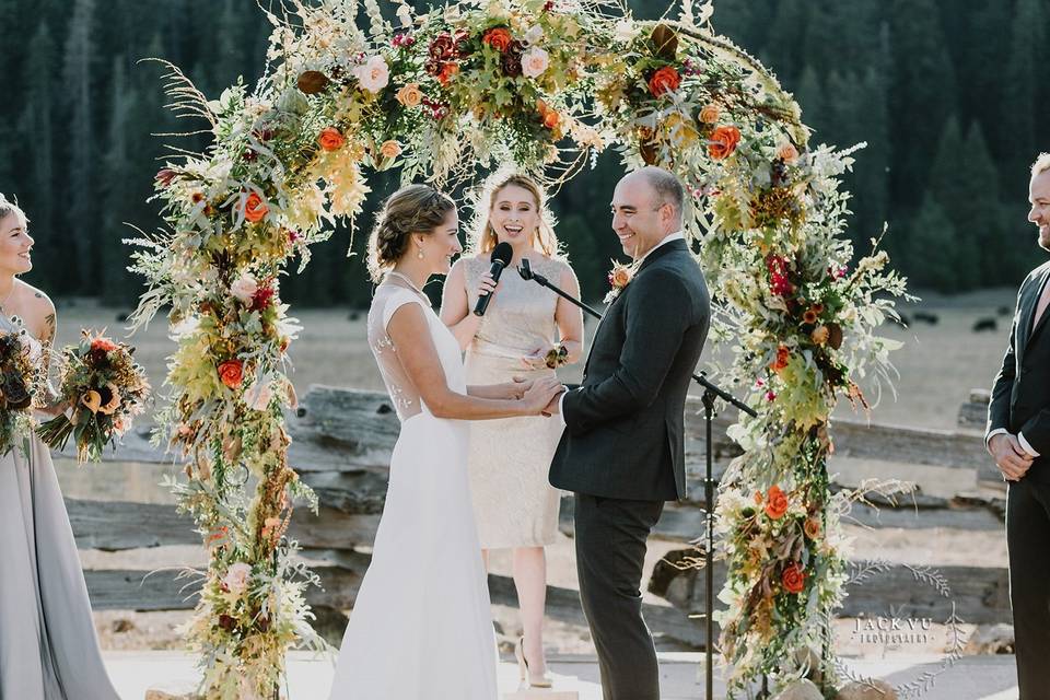 By the Arch of Flowers