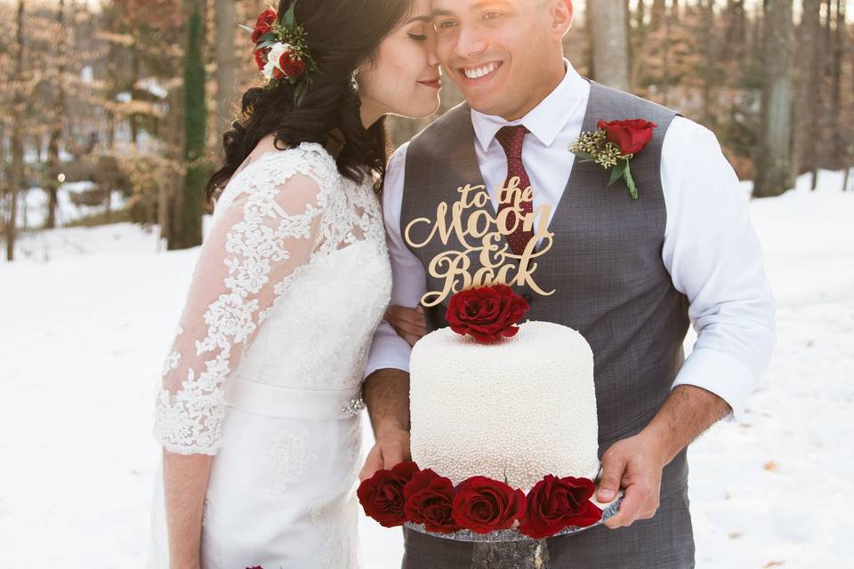 Stunning winter bride