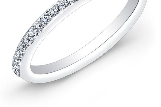 BRD-2012B
This 14KT white gold wedding band features 24 prong-set round diamonds that weigh 0.20PTS.
Call 213.626.6012 or chat with us at www.goldempirejewelry.com to get the best deal for this beautiful piece!