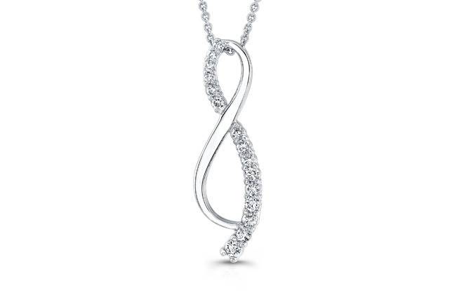 PND-6006
This 14kt white gold pendant features 0.15 points of 15 full-cut round brilliant diamonds that are pre-set. It may also feature the chain of your choice!
Call 213.626.6012 or chat with us at www.goldempirejewelry.com to get the best deal for this beautiful piece!