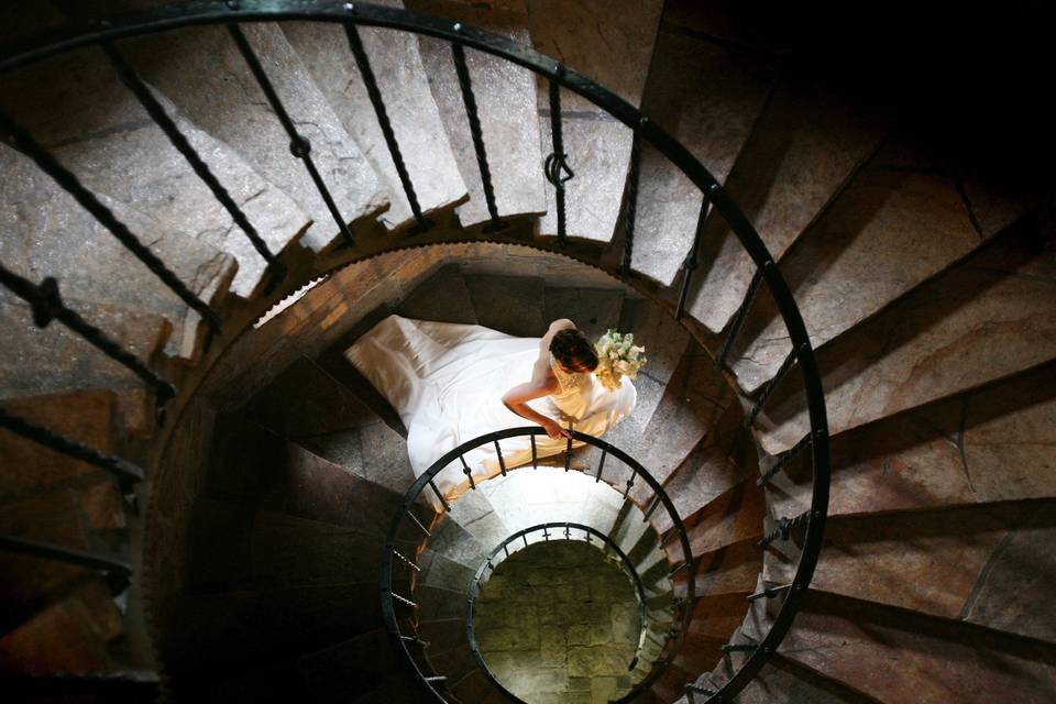 Winding staircase