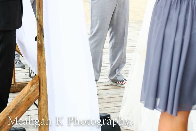 Waiting for his bride...