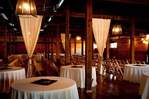 Reception hall setup