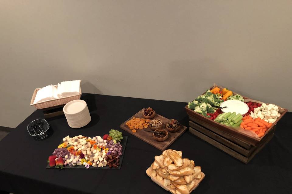 Simple appetizer set up