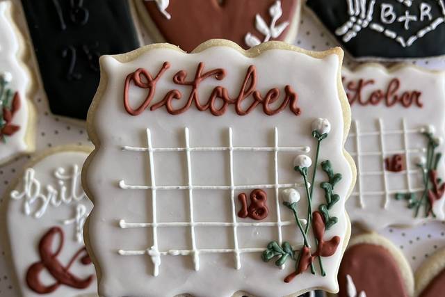 Wedding shower cookies