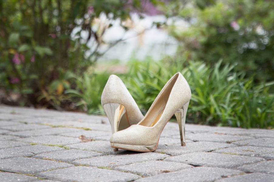 Wedding day shoes