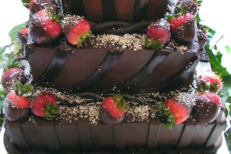 Triple chocolate groom's cake