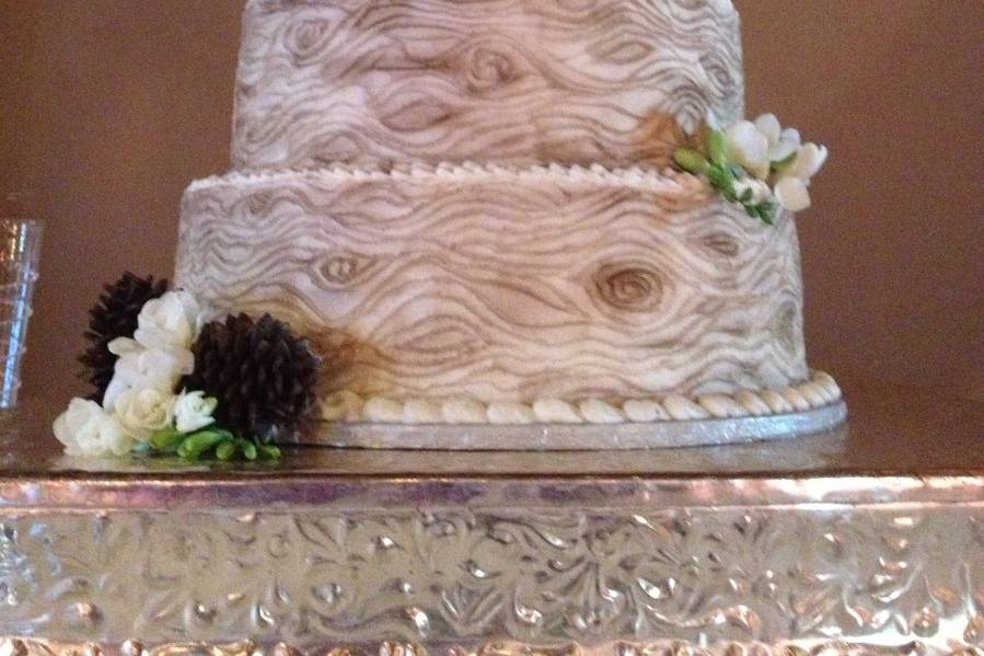 Wooden buttercream