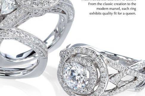 Gabriel&Co. Bridal line is one of a kind and full of personality.  This line is perfect for the modern bride.