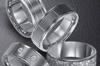 Triton is the new age ring for the modern man.  With a wide variety of tungsten carbide, titanium, stainless steel, and even cobalt rings, your man will have the top of the line in durable wedding rings.