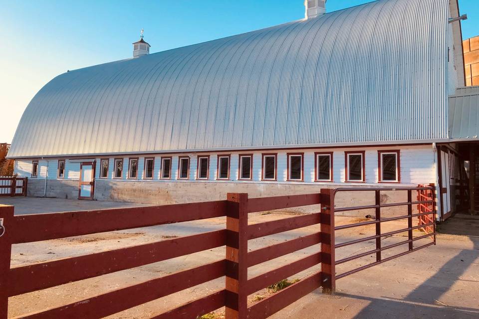 Exterior of milking parlor