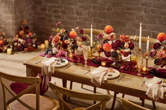 Autumn Burgundy Wedding