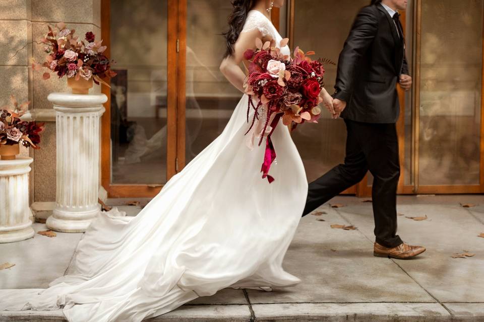 Burgundy & Dusty Rose Wedding