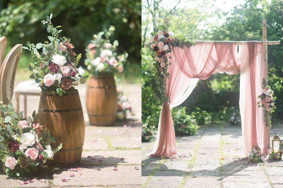 Dusty Rose & Cream Wedding