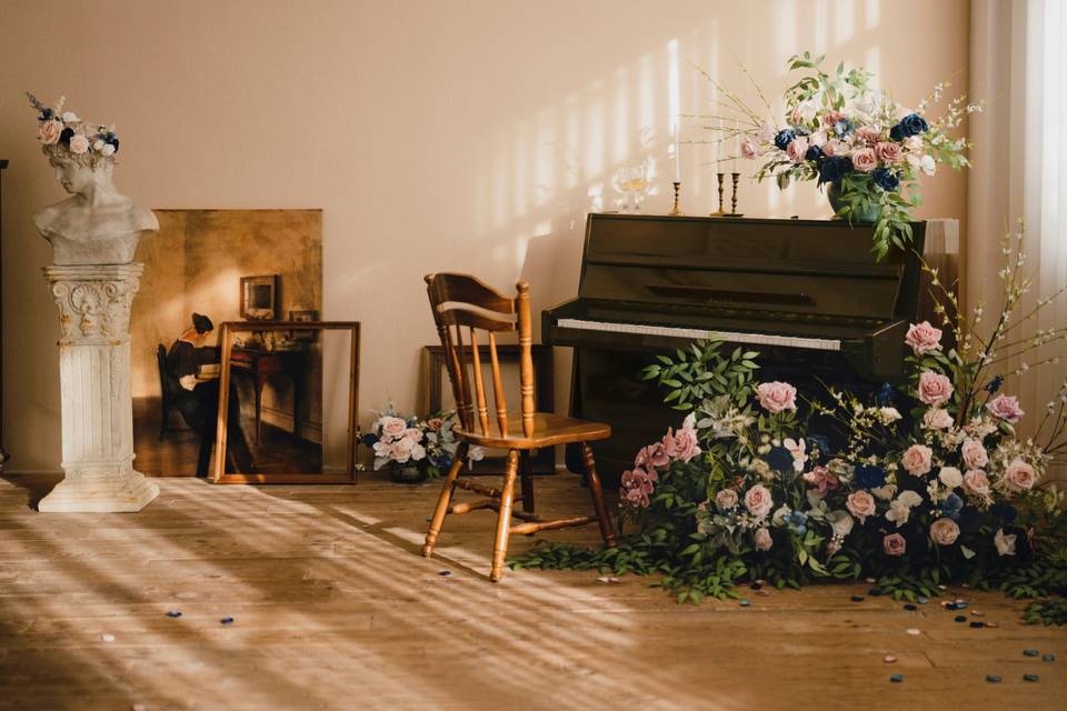 Dusty Rose & Navy Wedding