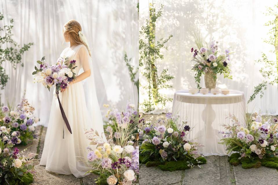 Lilac & Gold Wedding