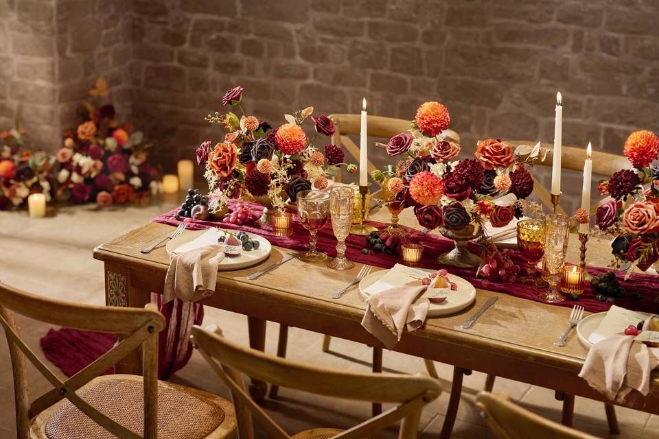 Autumn Burgundy Wedding