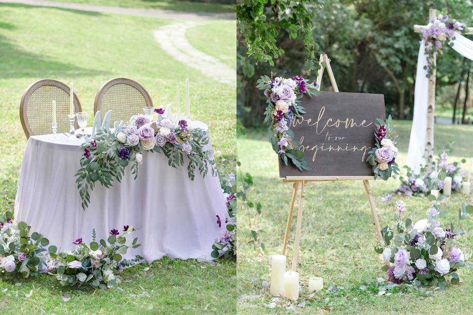 Lilac & Gold Wedding