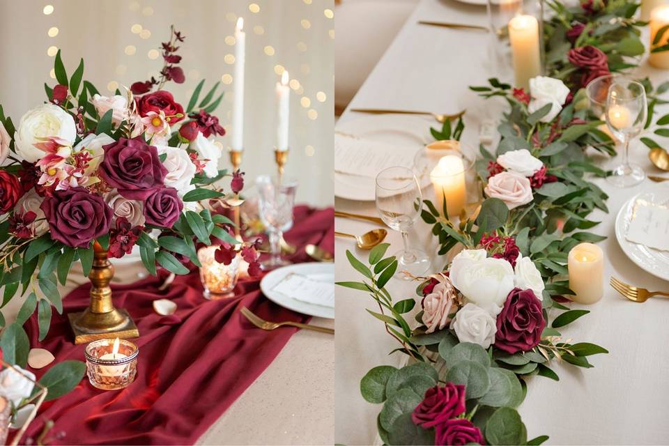 Marsala & Blush Wedding