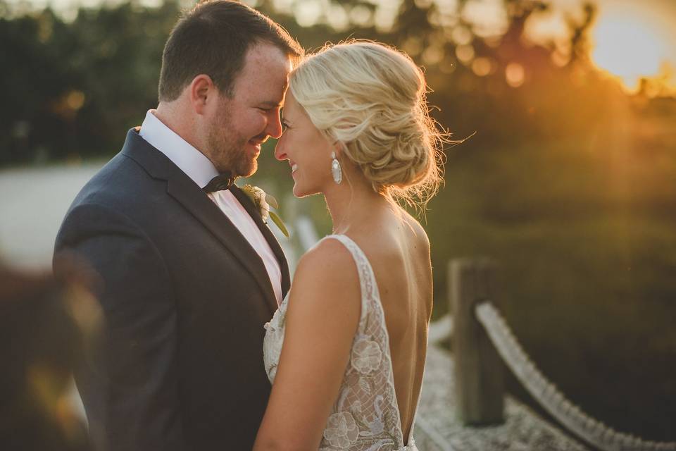 Bride & Groom Sunset