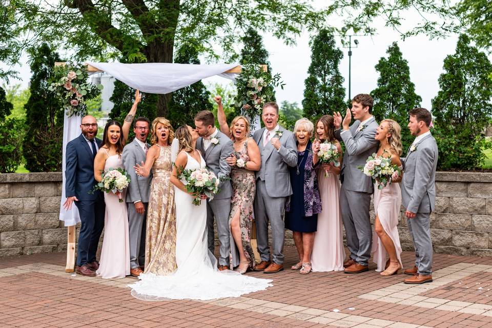 Bridal shots by the river