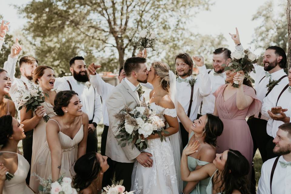 Bridal shots by the river