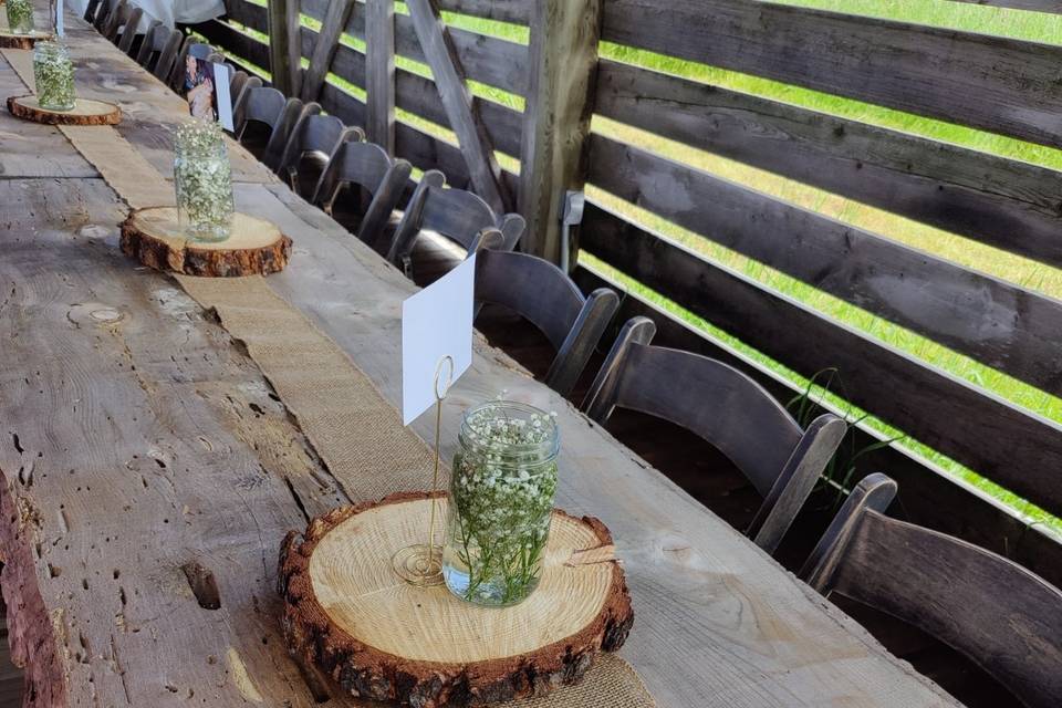6/18 bridal party table