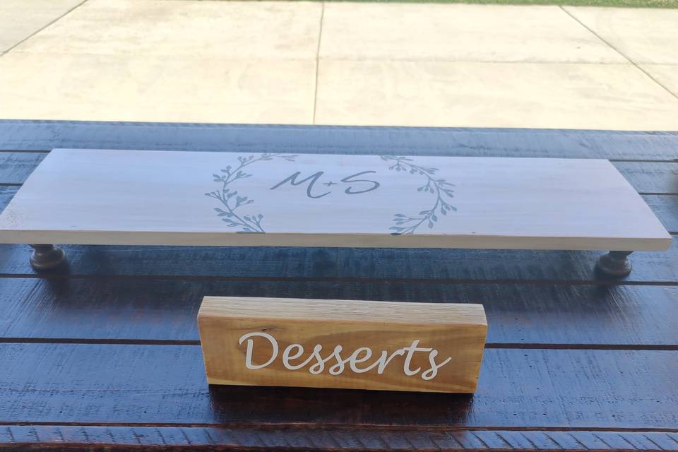 Desserts table
