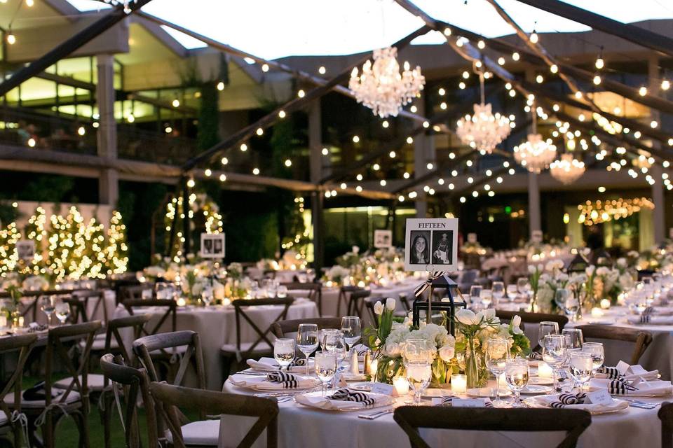 Romantic reception setup