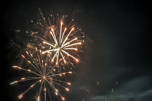 Hawk's View Wedding Fireworks