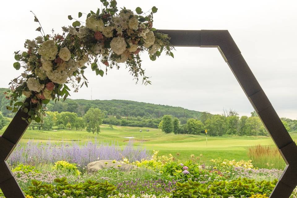 Garden view for wedding