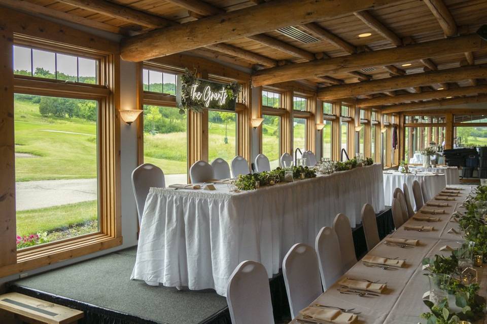 Head table for reception