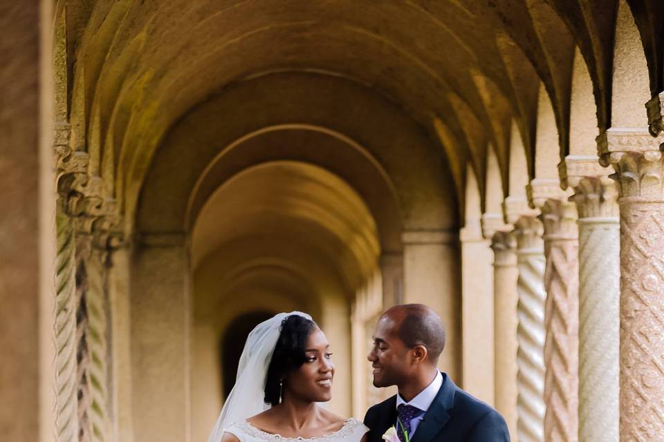 Bride and groom portrait