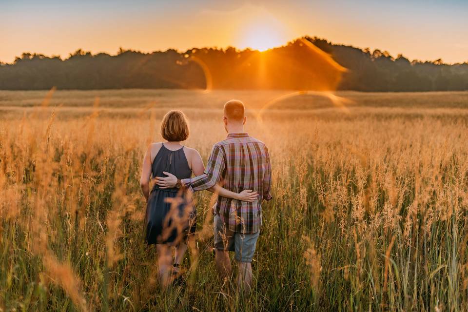 Sunrise engagement session