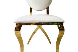 Gold chair with cream
