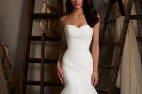 Mermaid tail wedding gown