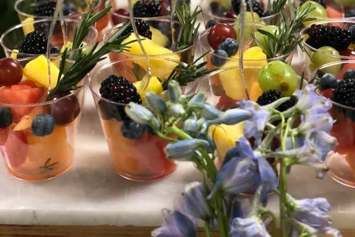 Seasonal fruit cups