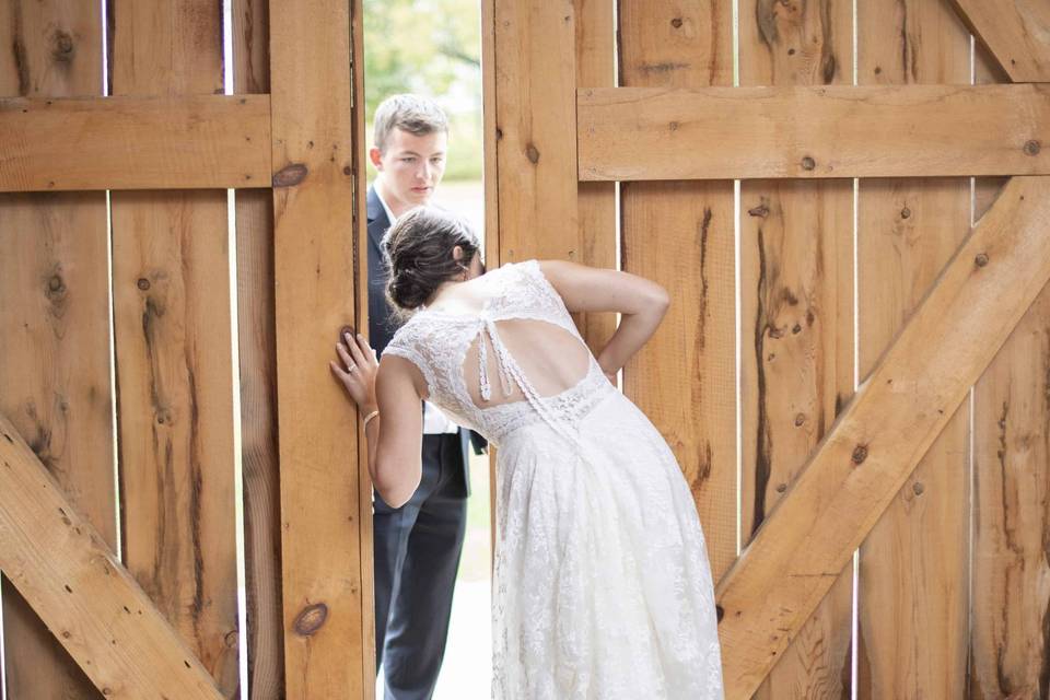 The bride awaits