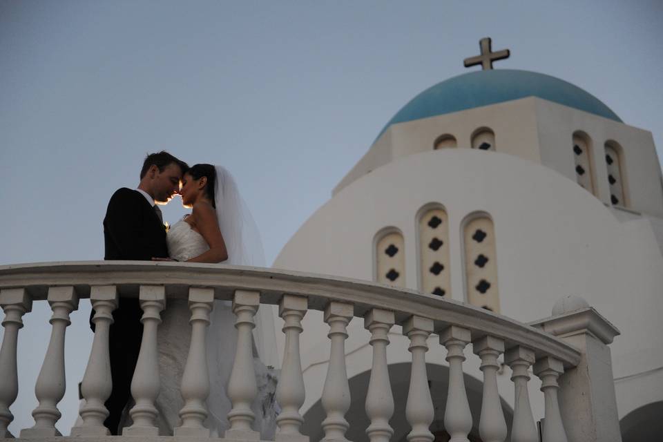 Couple at the balcony