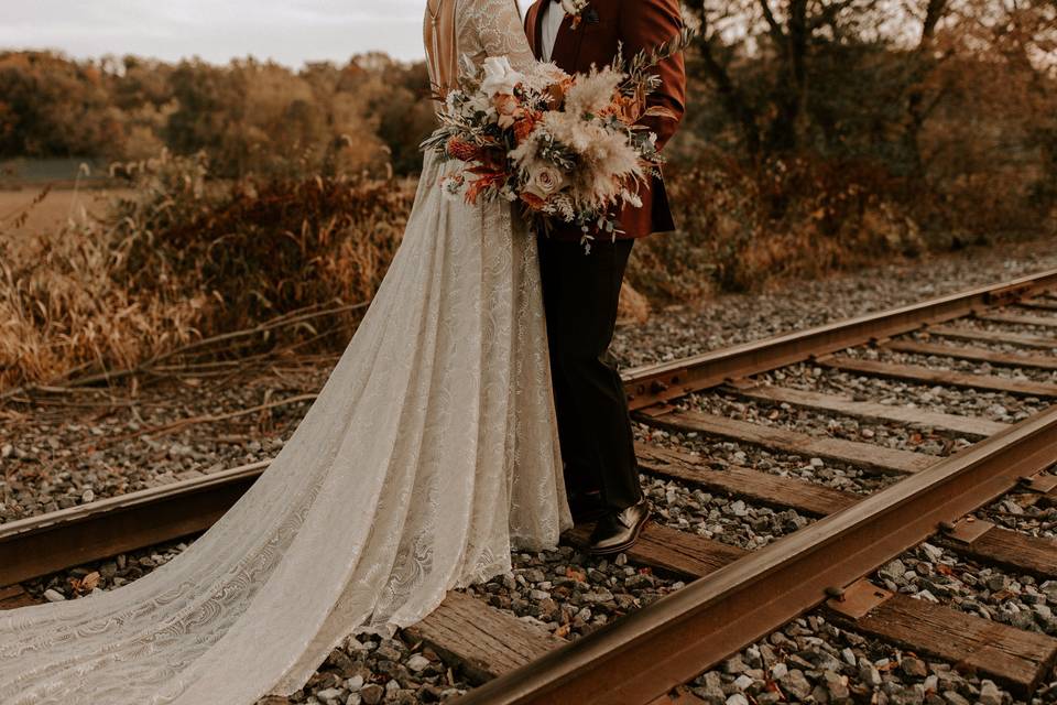 Couples Portrait - Train Track