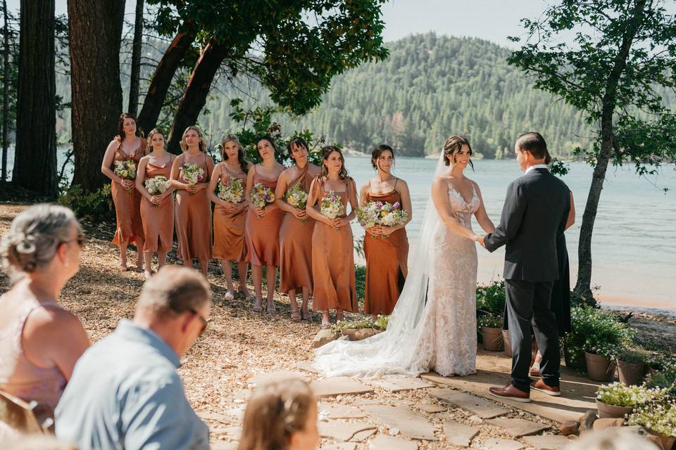 Lakeside wedding