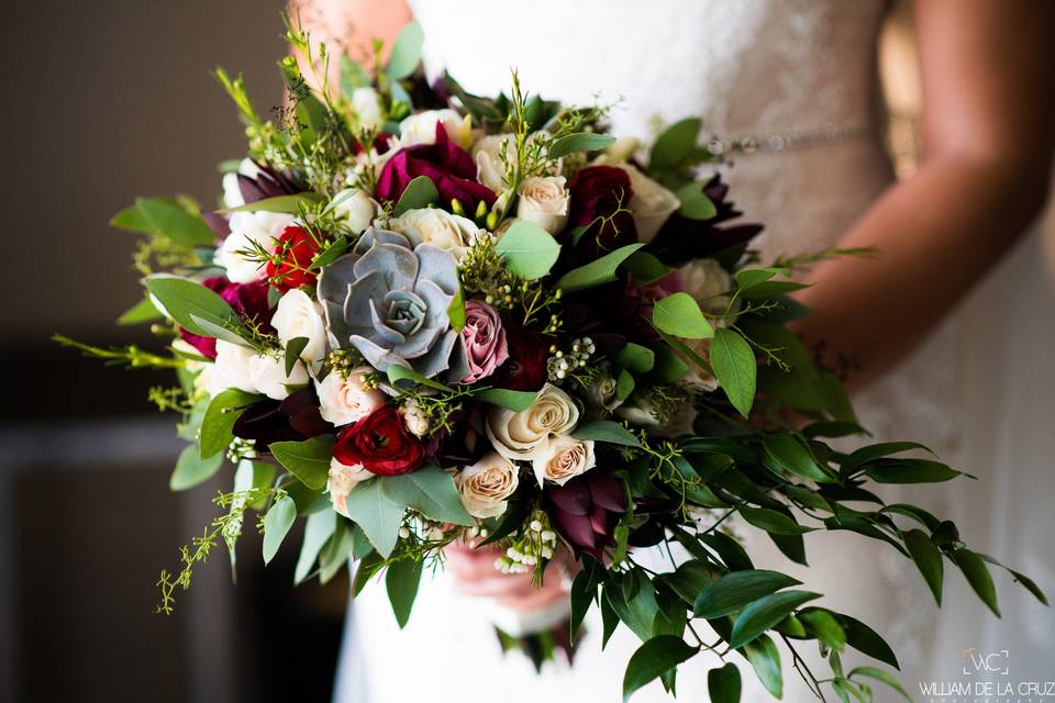 The wedding bouquet