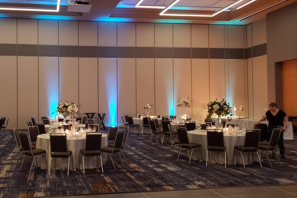 Wedding set up at the BCC