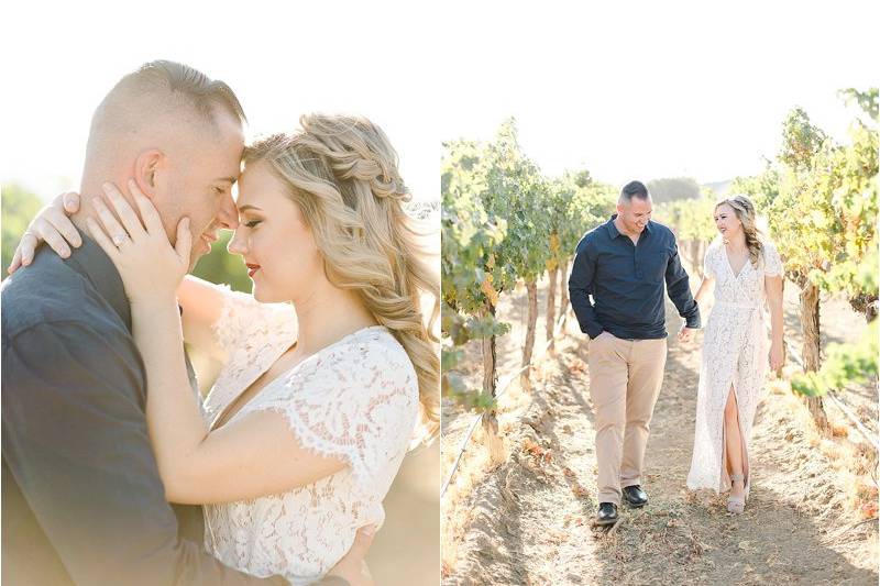 Winery Engagement Photos