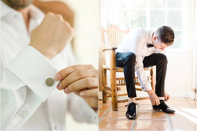 Groom Getting Ready