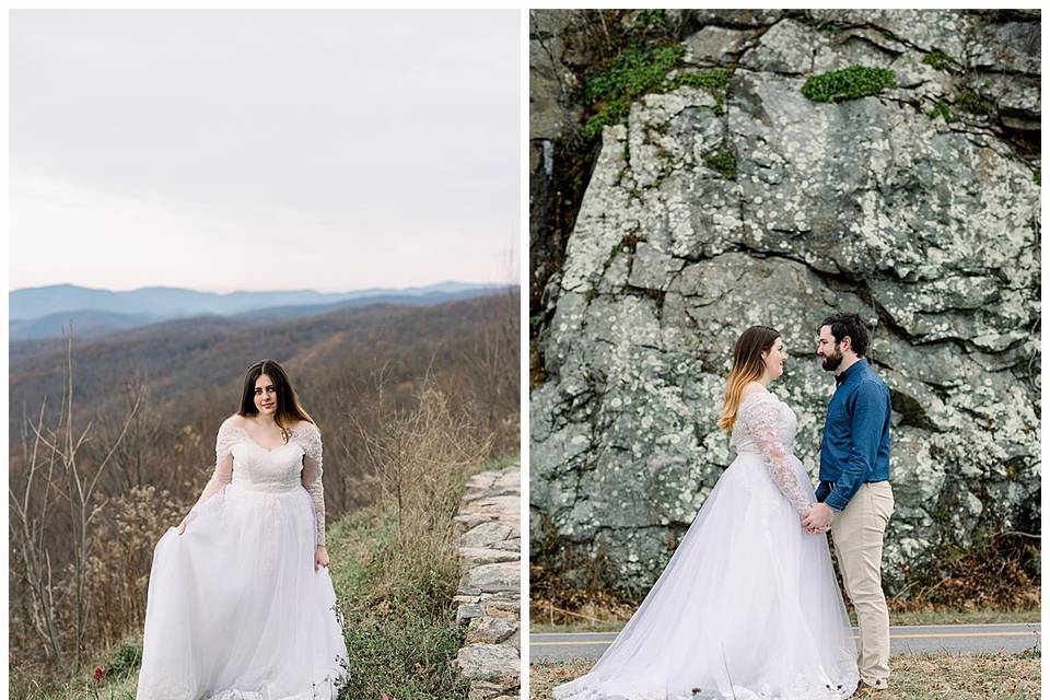 Mountaintop elopement