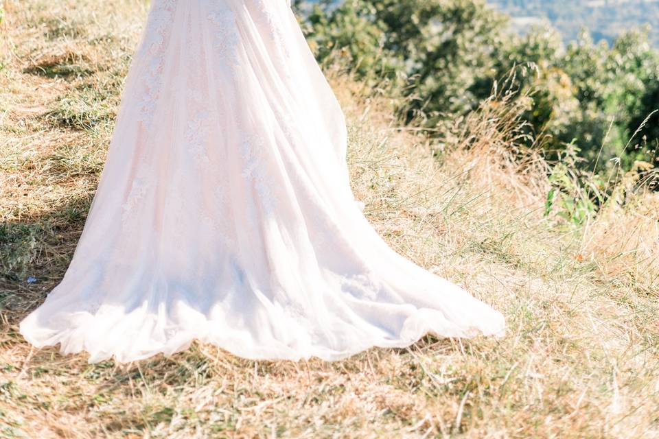 Mountain top bridal portraits