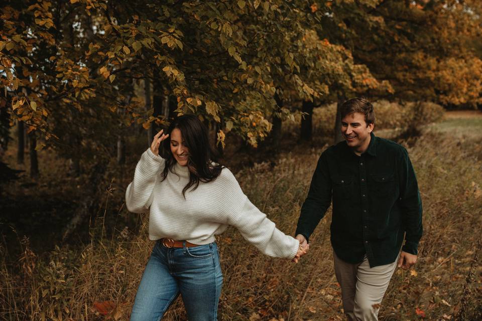 Fall engagement session, UP