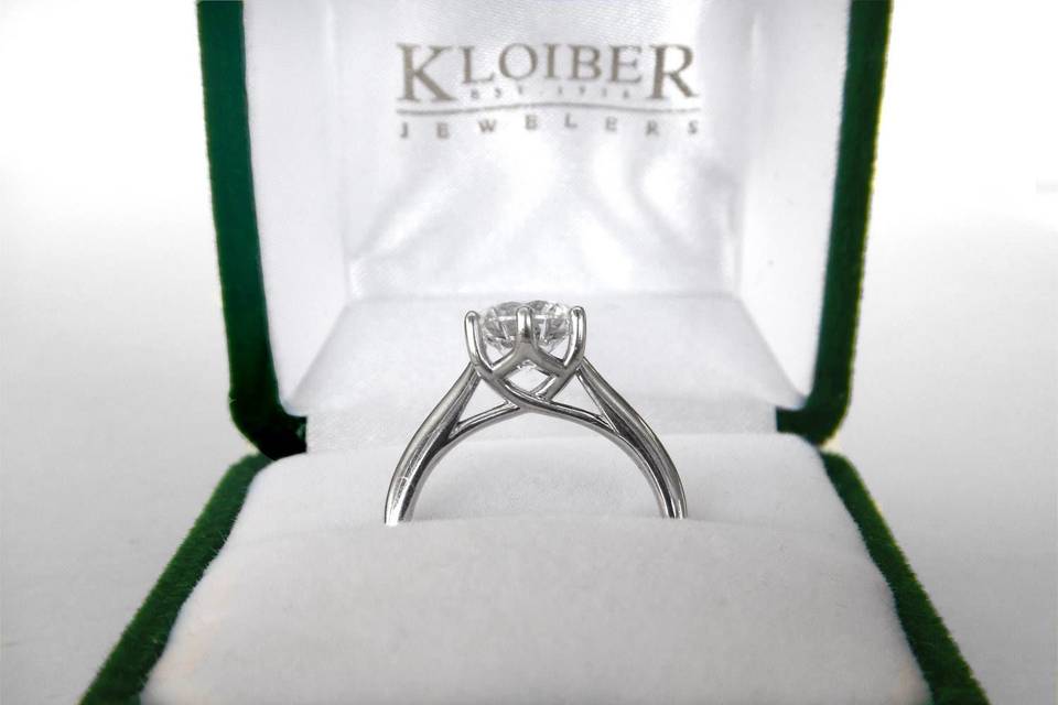 A Kloiber Jewelers diamond engagement ring