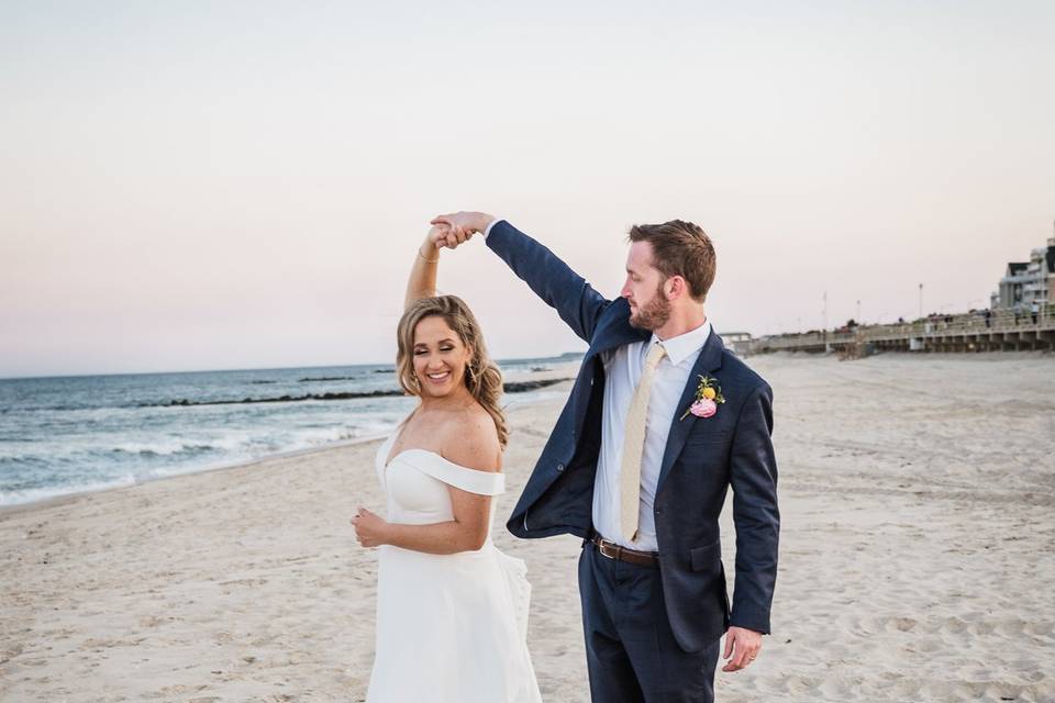 A twirl on the beach